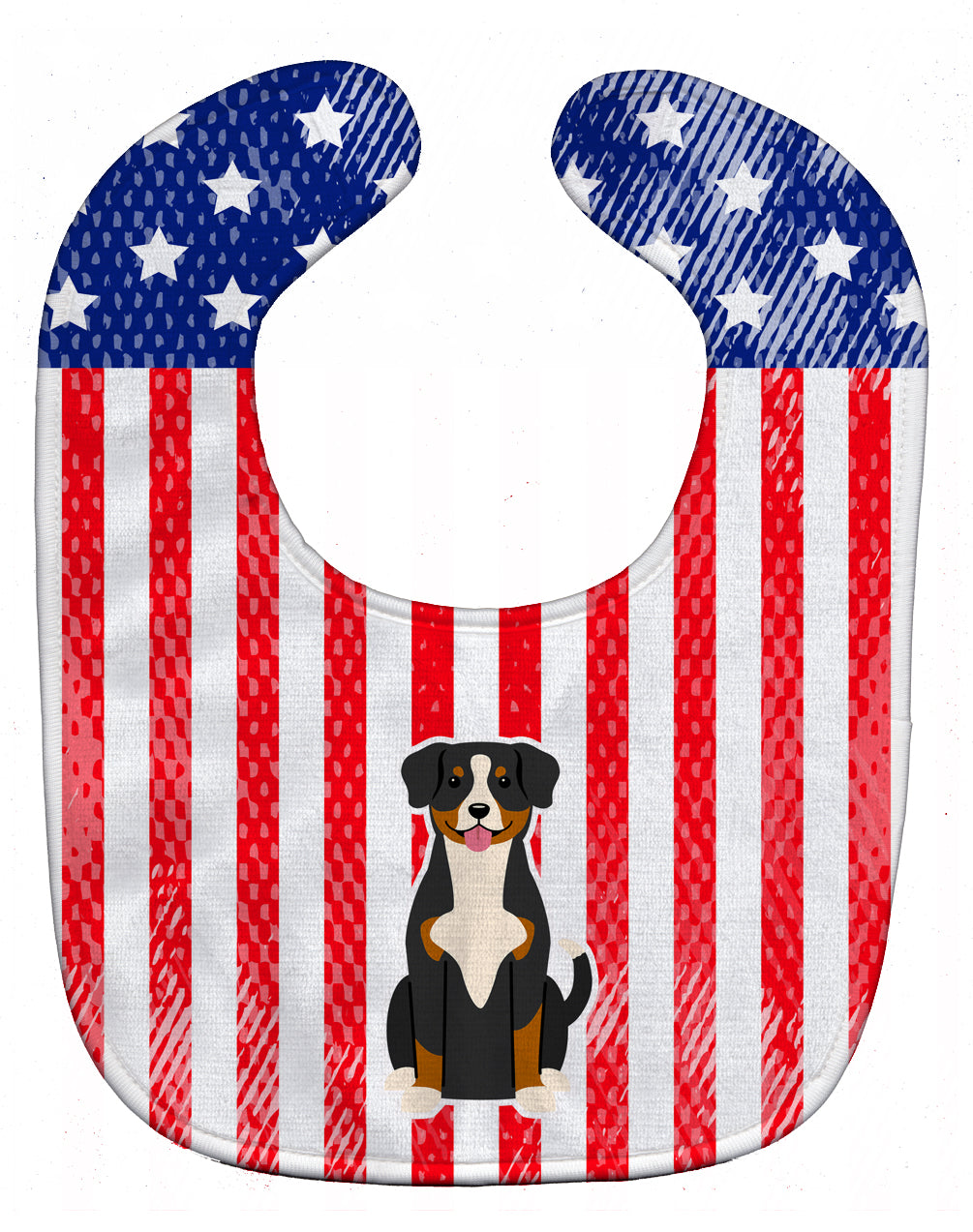 Patriotic USA Entlebucher Baby Bib BB3033BIB - the-store.com