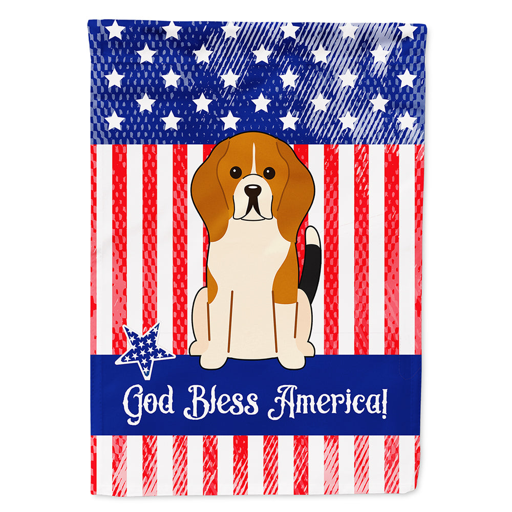 Patriotic USA Beagle Tricolor Flag Canvas House Size BB3035CHF  the-store.com.