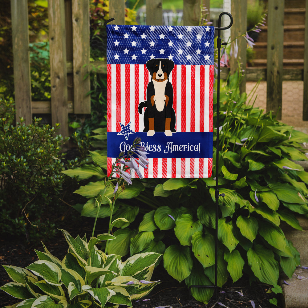 Patriotic USA Appenzeller Sennenhund Flag Garden Size  the-store.com.