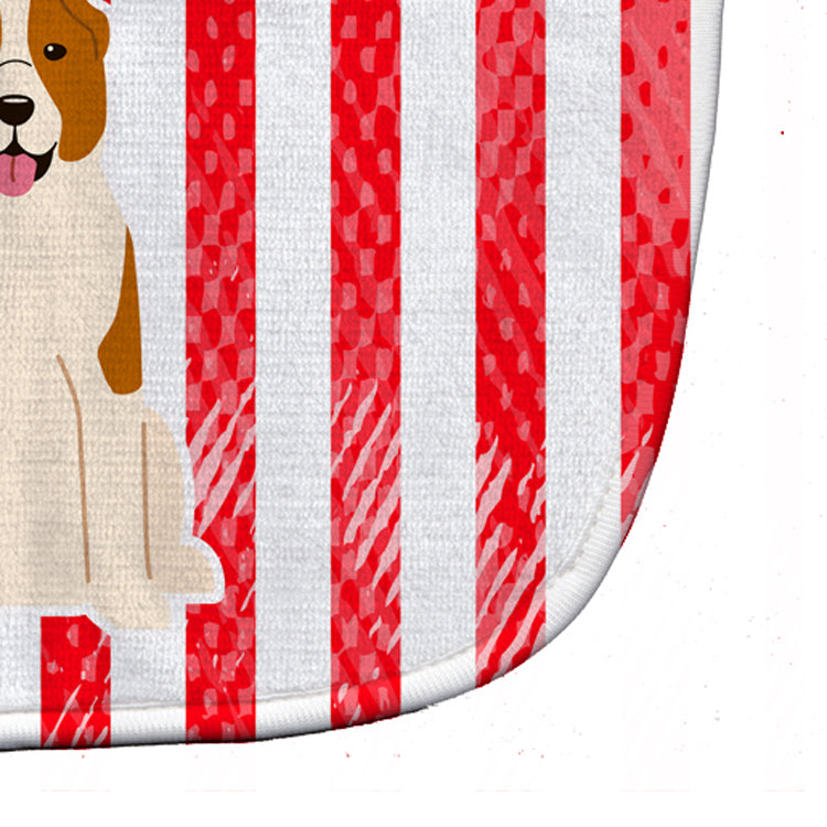 Patriotic USA Central Asian Shepherd Dog Baby Bib BB3044BIB - the-store.com