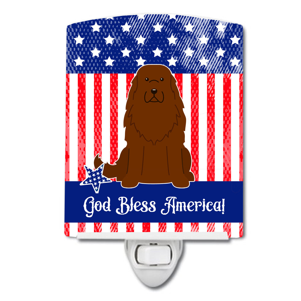 Patriotic USA Caucasian Shepherd Dog Ceramic Night Light BB3045CNL - the-store.com