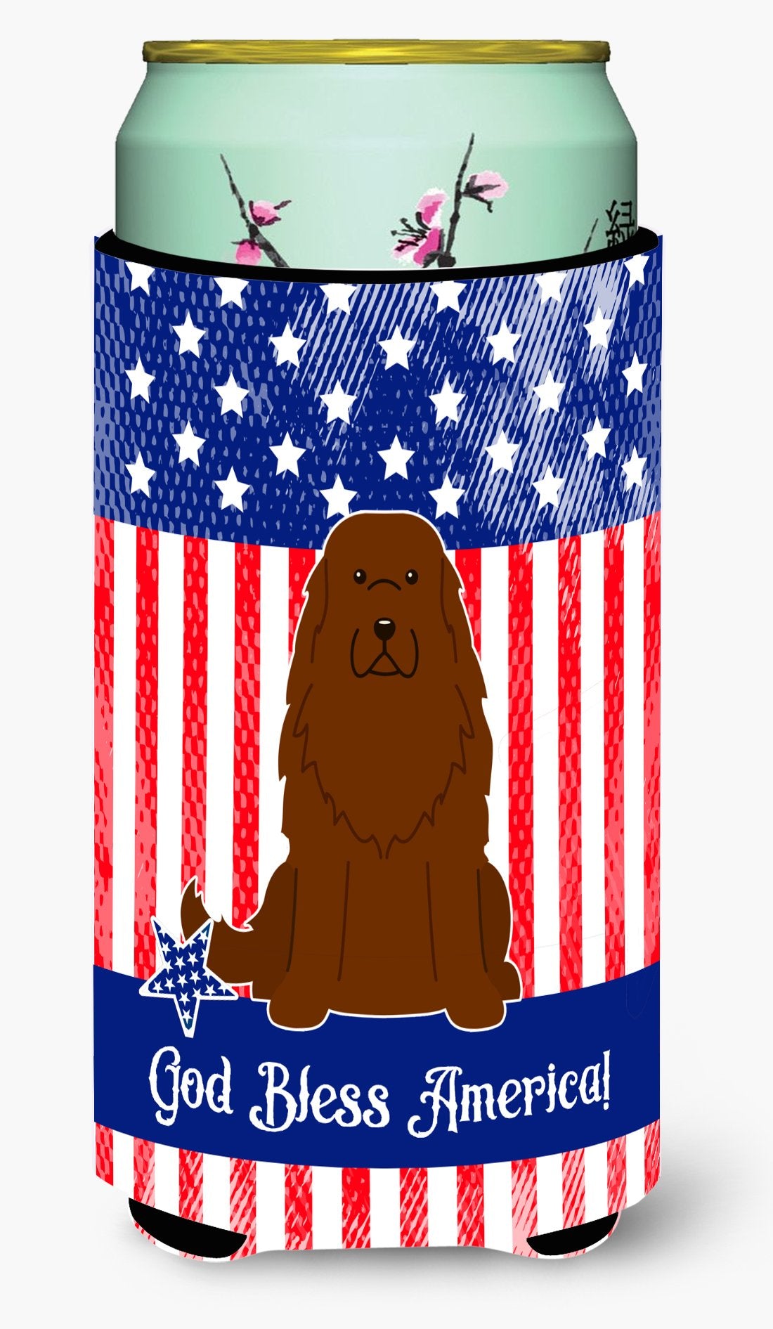 Patriotic USA Caucasian Shepherd Dog Tall Boy Beverage Insulator Hugger BB3045TBC by Caroline's Treasures