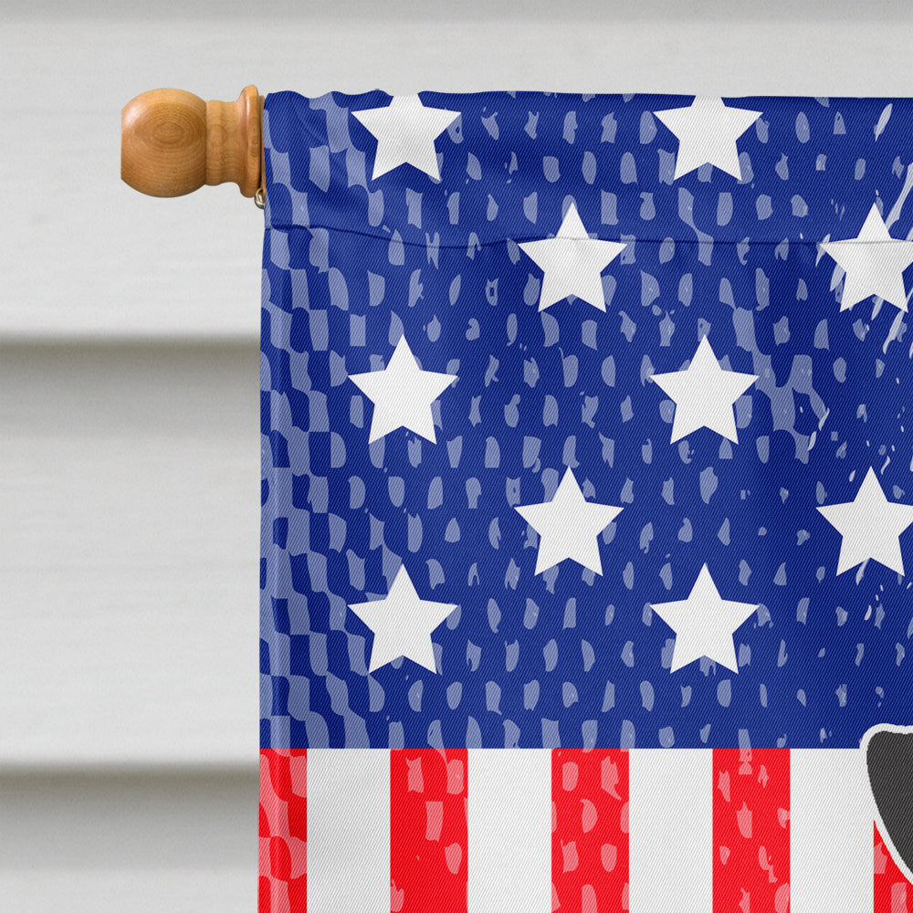 Patriotic USA Miniature Schanuzer Black Flag Canvas House Size BB3046CHF  the-store.com.