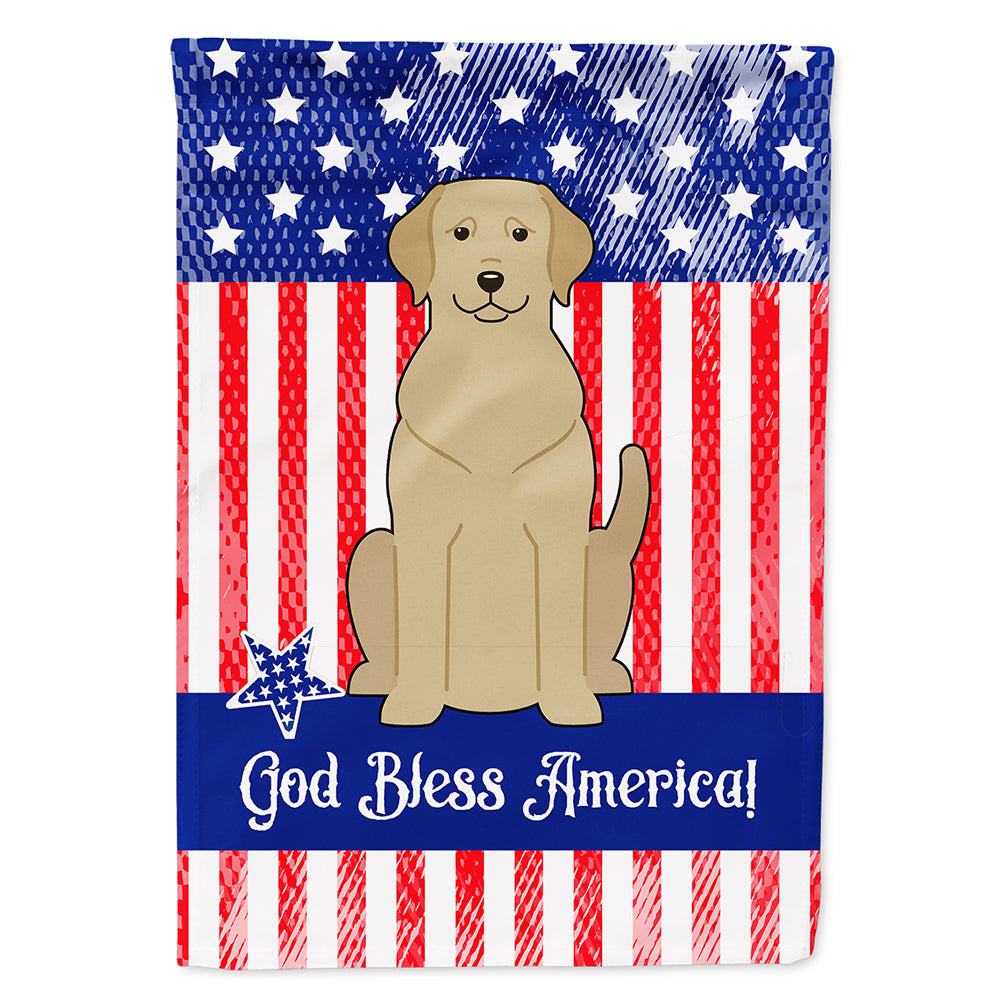 Patriotic USA Yellow Labrador Flag Canvas House Size BB3050CHF  the-store.com.