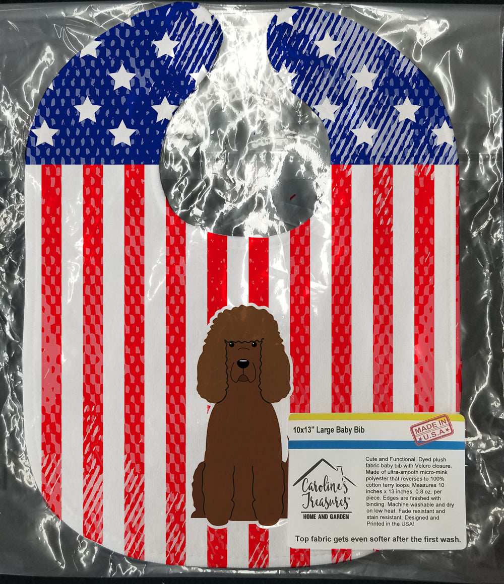 Patriotic USA Irish Water Spaniel Baby Bib BB3058BIB - the-store.com