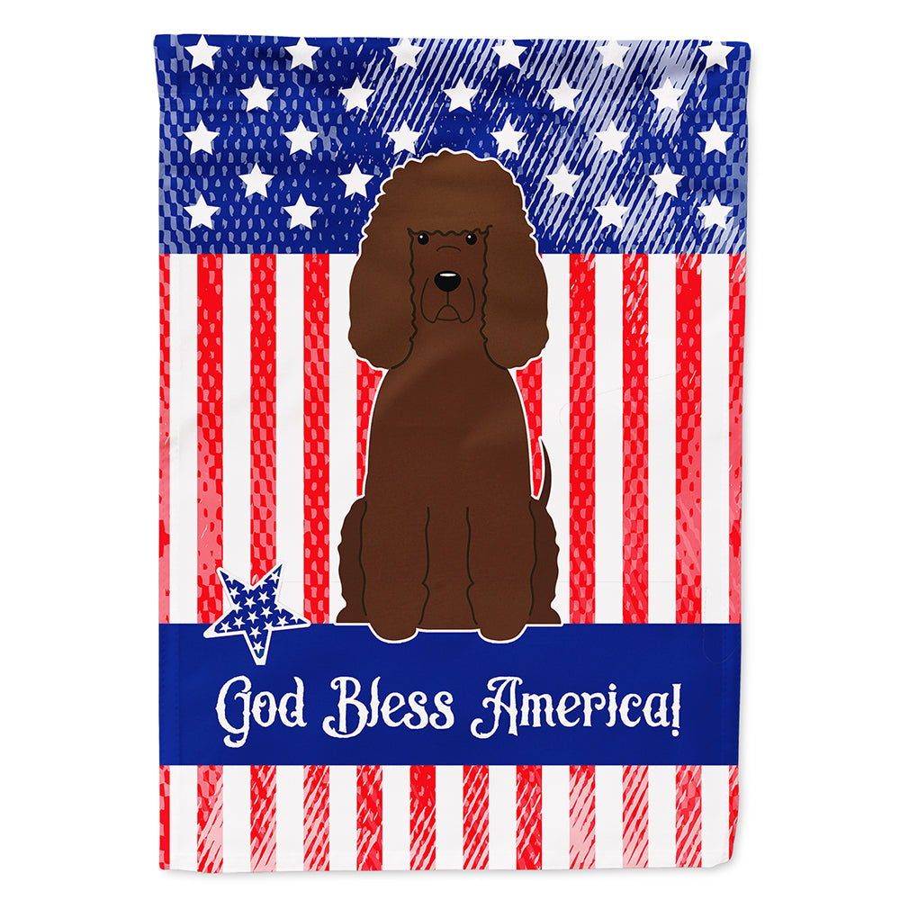 Patriotic USA Irish Water Spaniel Flag Canvas House Size BB3058CHF  the-store.com.