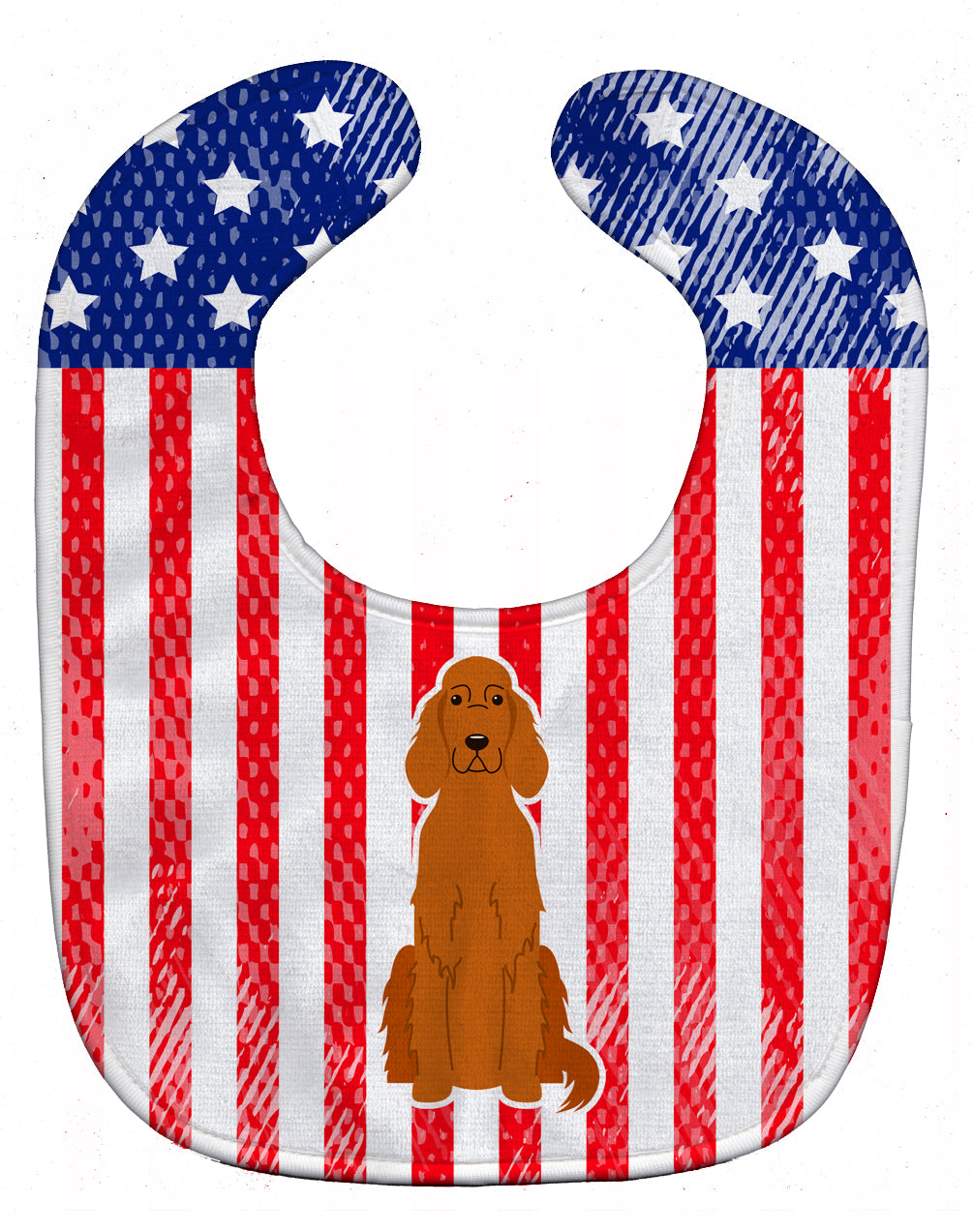 Patriotic USA Irish Setter Baby Bib BB3059BIB - the-store.com