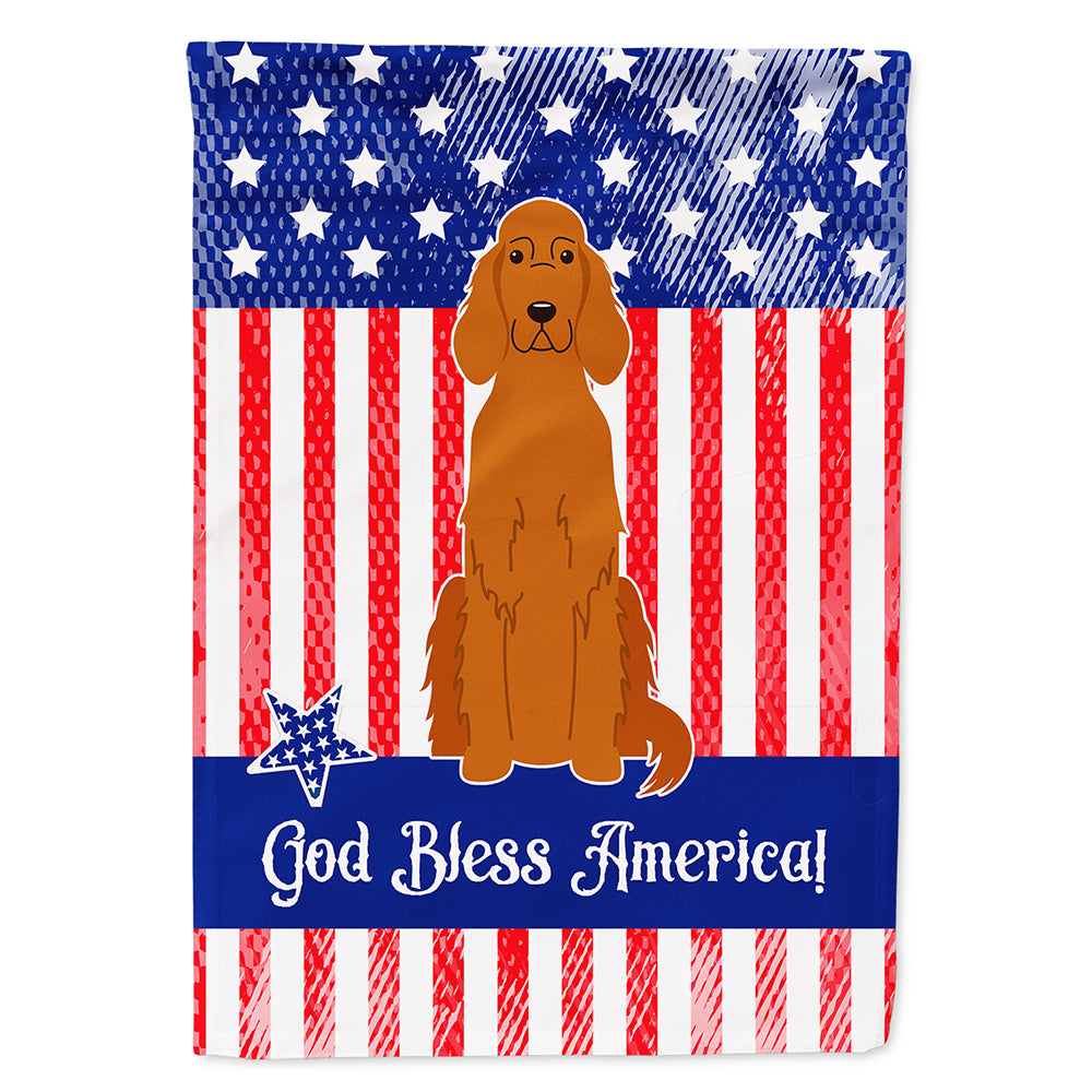 Patriotic USA Irish Setter Flag Canvas House Size BB3059CHF  the-store.com.