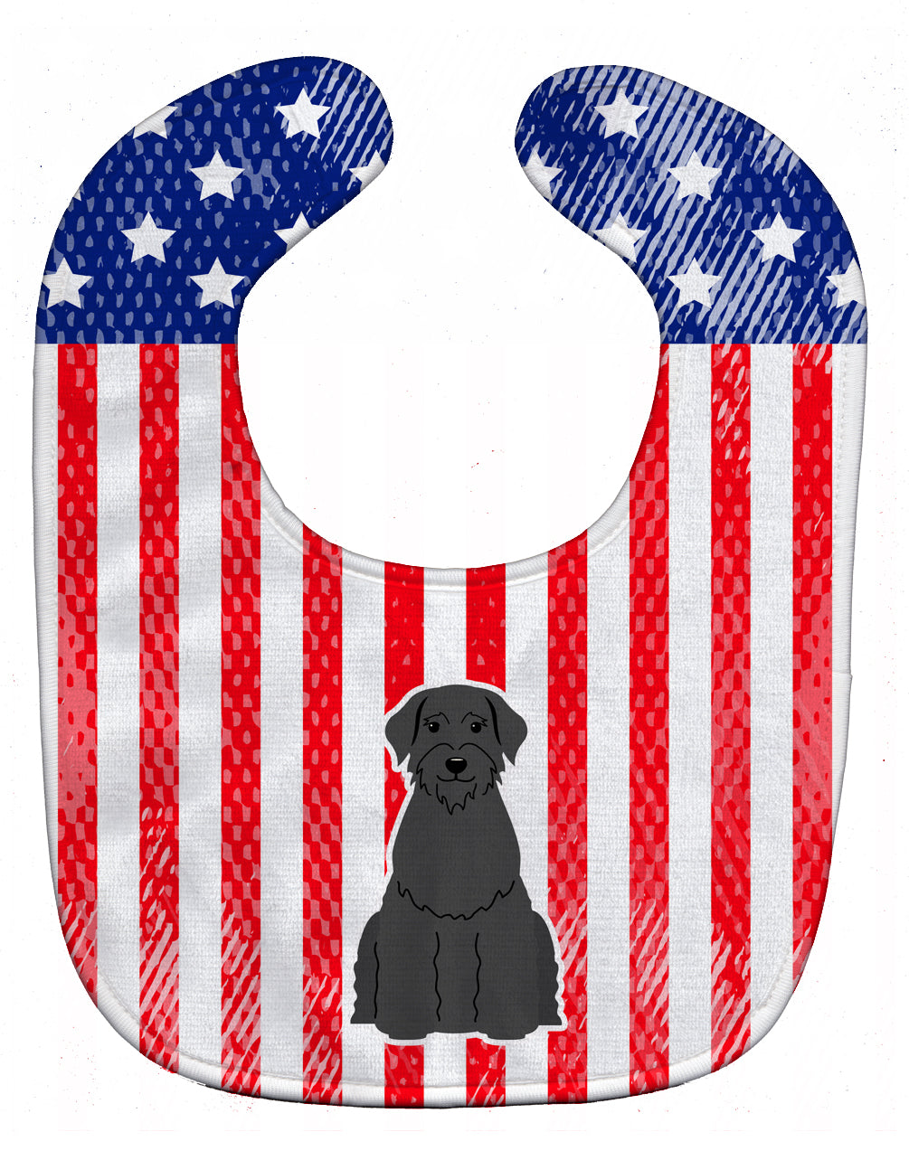 Patriotic USA Giant Schnauzer Baby Bib BB3061BIB - the-store.com