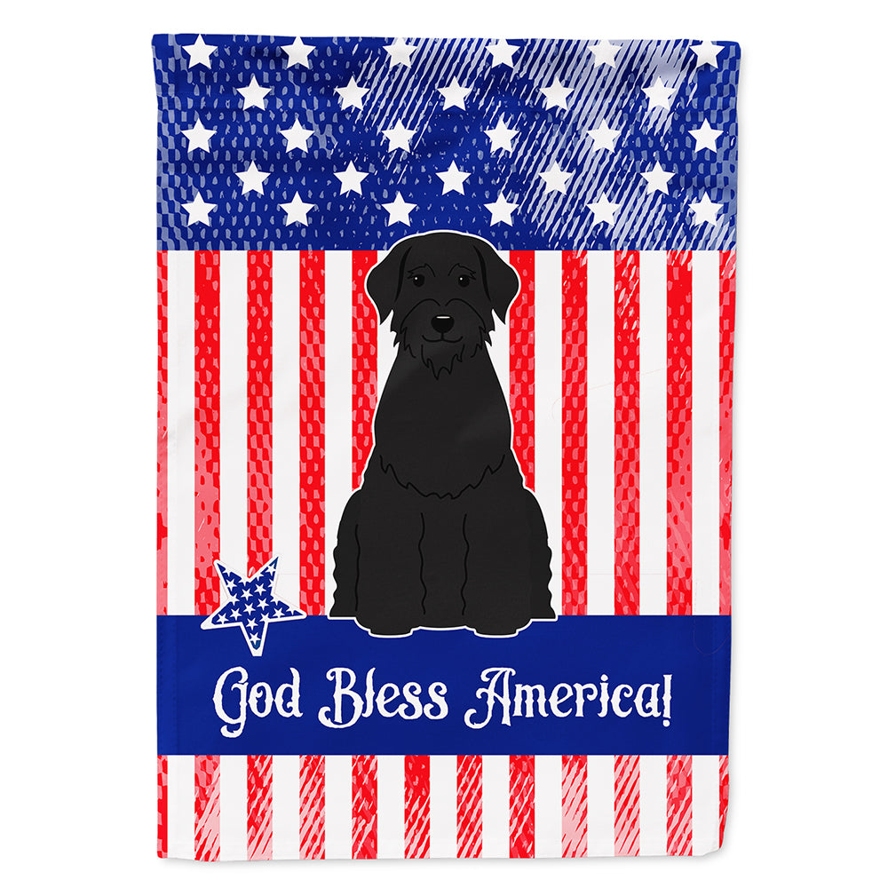 Patriotic USA Giant Schnauzer Flag Canvas House Size BB3061CHF  the-store.com.