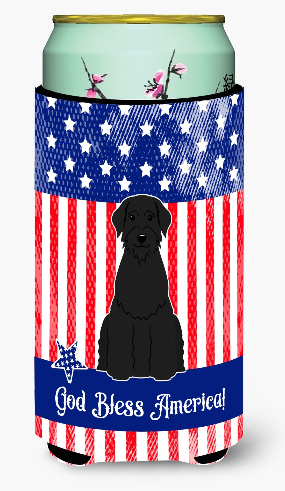 Patriotic USA Giant Schnauzer Tall Boy Beverage Insulator Hugger by Caroline&#39;s Treasures