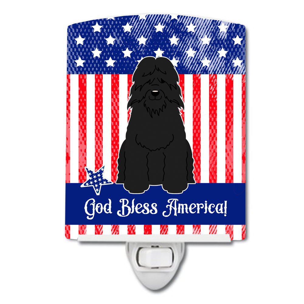 Patriotic USA Bouvier des Flandres Ceramic Night Light BB3069CNL - the-store.com