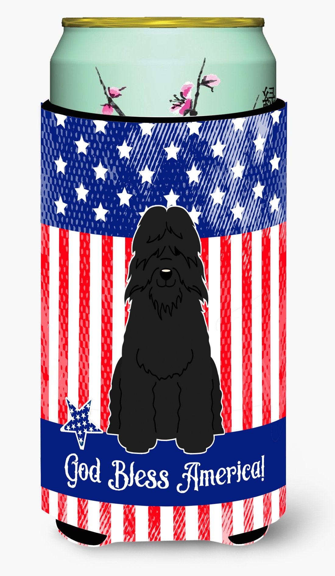 Patriotic USA Bouvier des Flandres Tall Boy Beverage Insulator Hugger by Caroline&#39;s Treasures