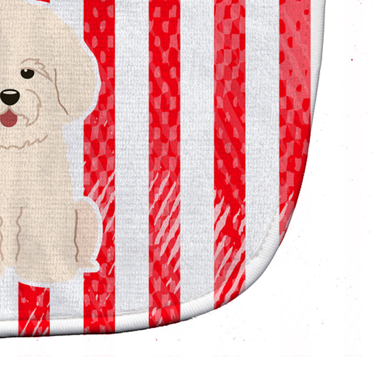 Patriotic USA Bichon Frise Baby Bib BB3070BIB - the-store.com