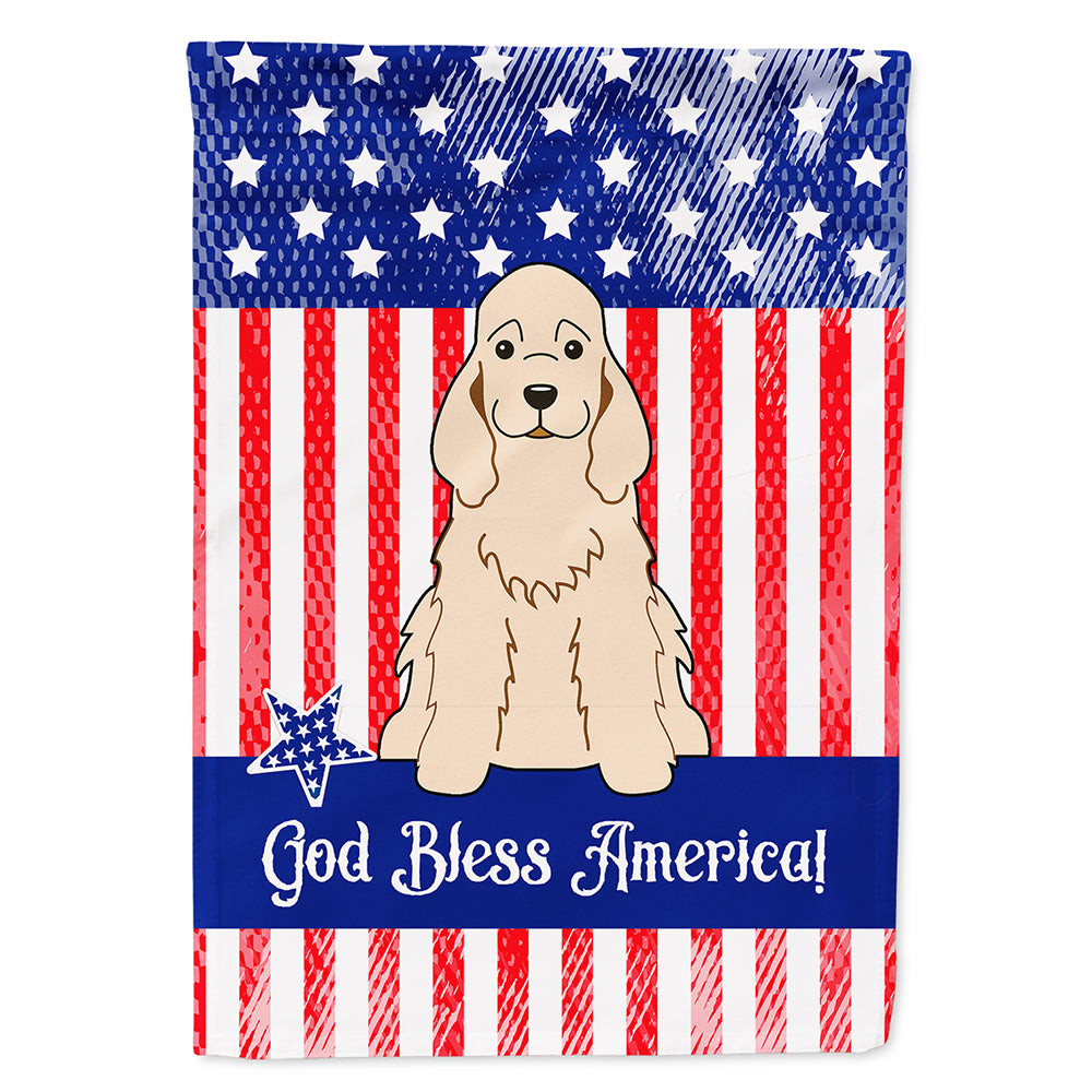 Patriotic USA Cocker Spaniel Flag Canvas House Size BB3089CHF  the-store.com.