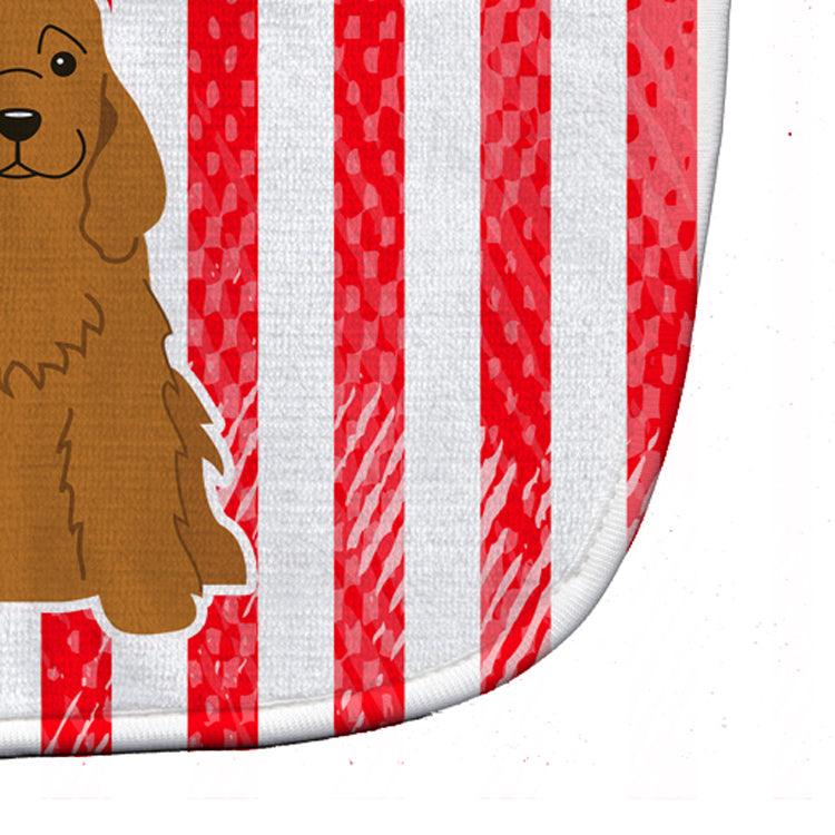 Patriotic USA Cocker Spaniel Red Baby Bib BB3090BIB - the-store.com