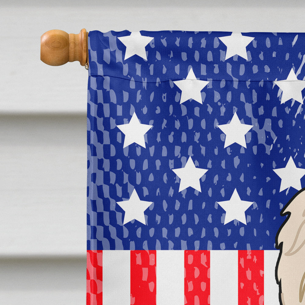 Patriotic USA Old English Sheepdog Flag Canvas House Size BB3091CHF  the-store.com.