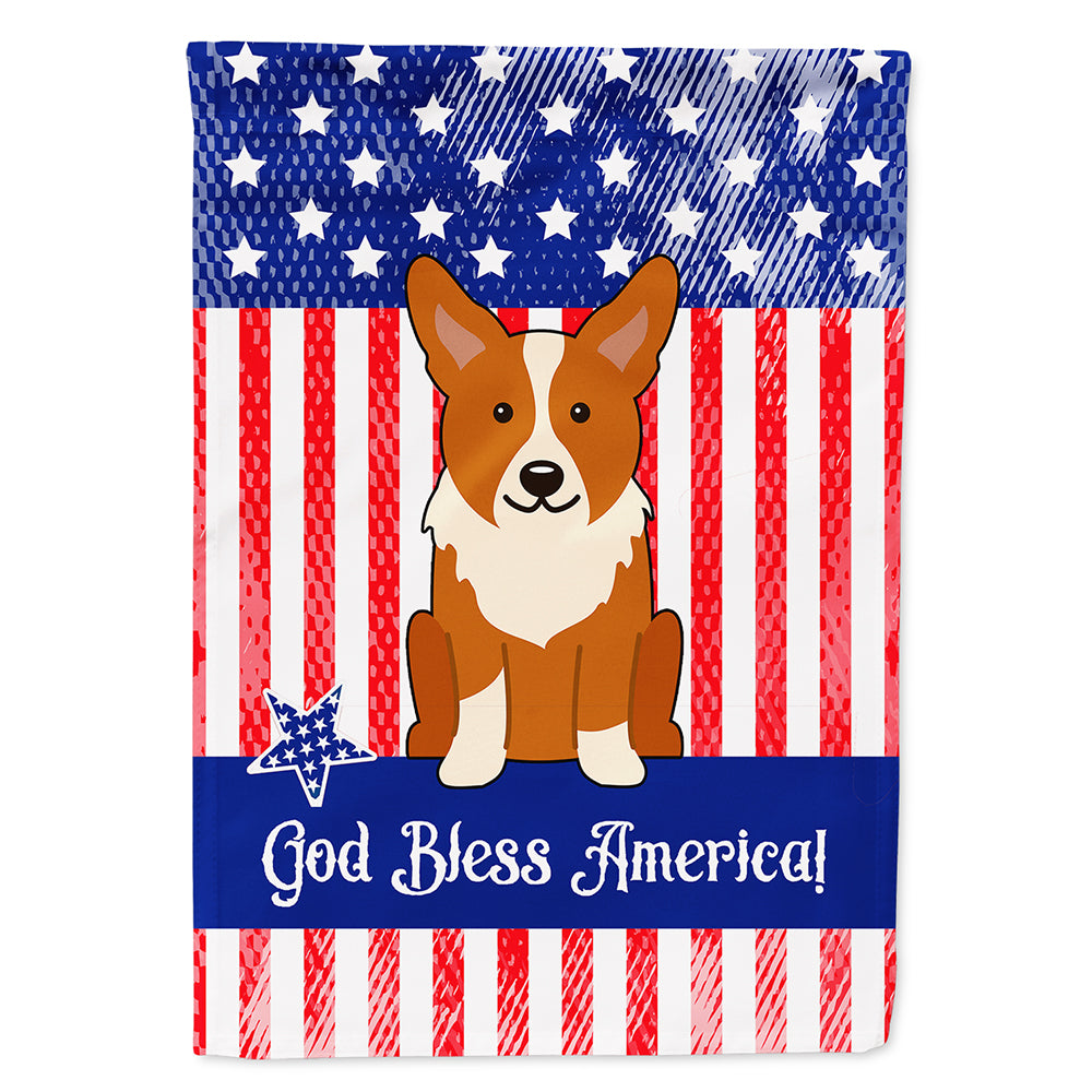 Patriotic USA Corgi Flag Canvas House Size BB3095CHF  the-store.com.