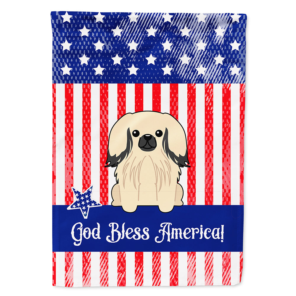 Patriotic USA Pekingnese Cream Flag Canvas House Size BB3101CHF  the-store.com.