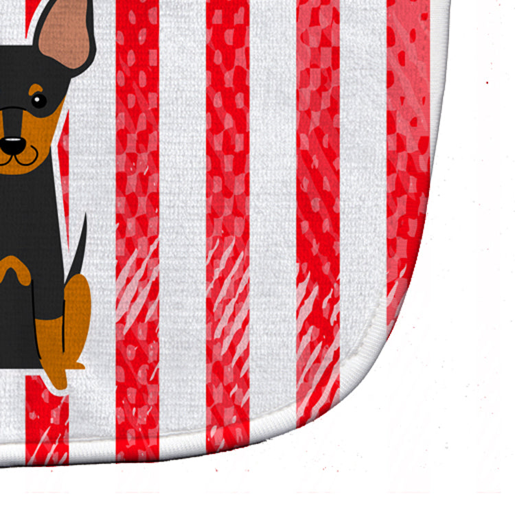 Patriotic USA English Toy Terrier Baby Bib - the-store.com