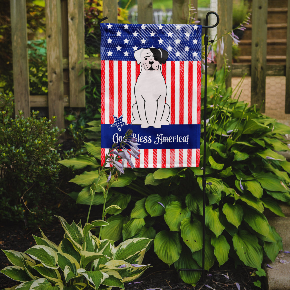 Patriotic USA White Boxer Cooper Flag Garden Size BB3109GF  the-store.com.