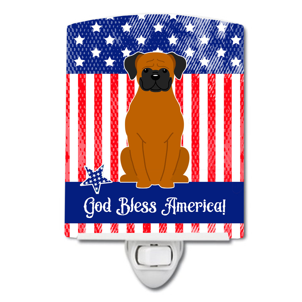 Patriotic USA Fawn Boxer Ceramic Night Light BB3110CNL - the-store.com