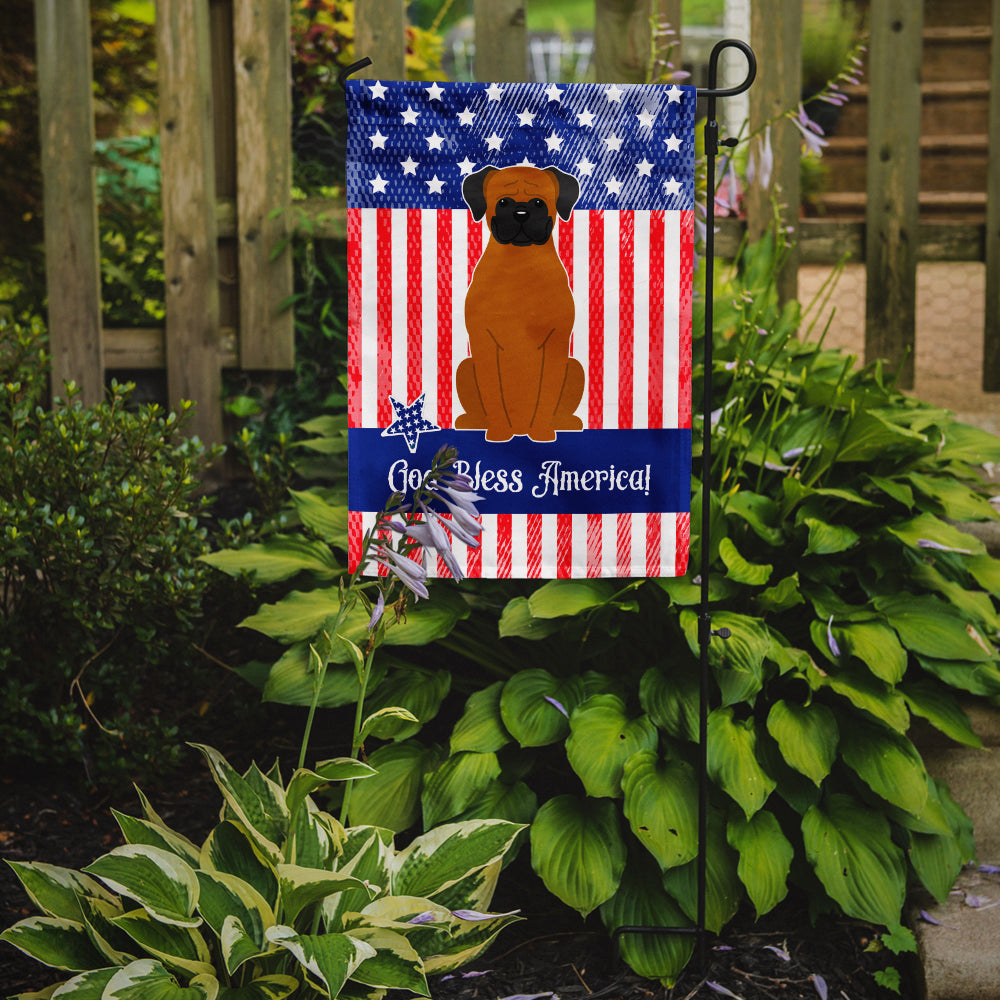 Patriotic USA Fawn Boxer Flag Garden Size BB3110GF  the-store.com.