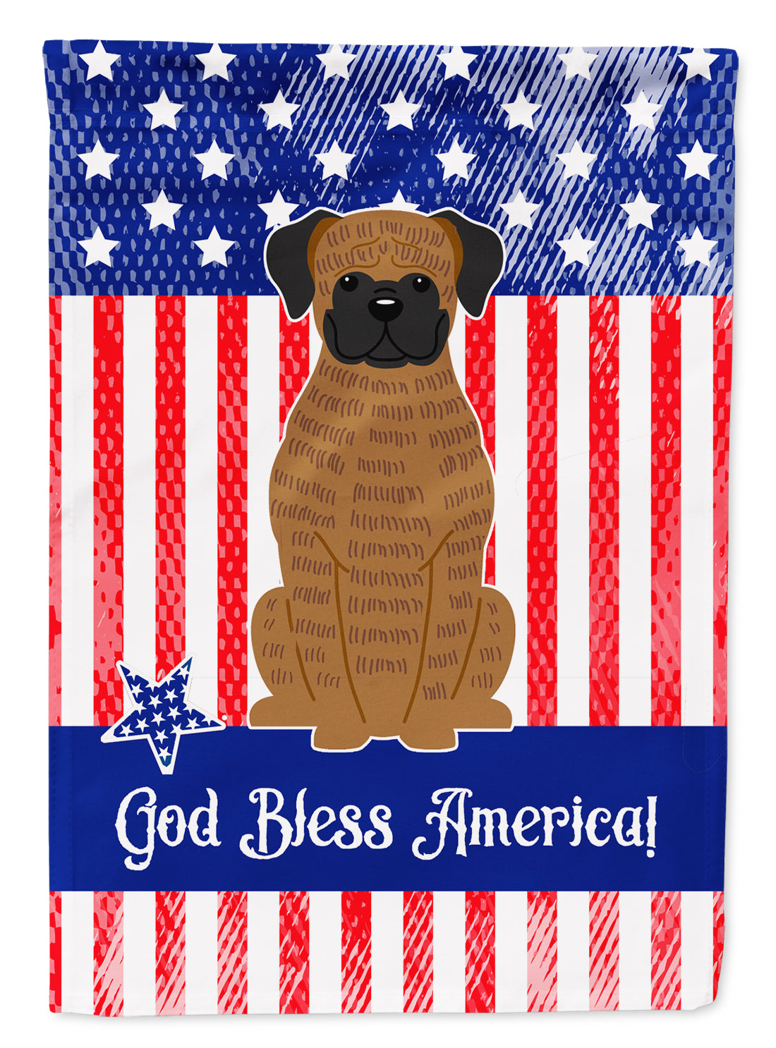 Patriotic USA Brindle Boxer Flag Garden Size BB3112GF  the-store.com.