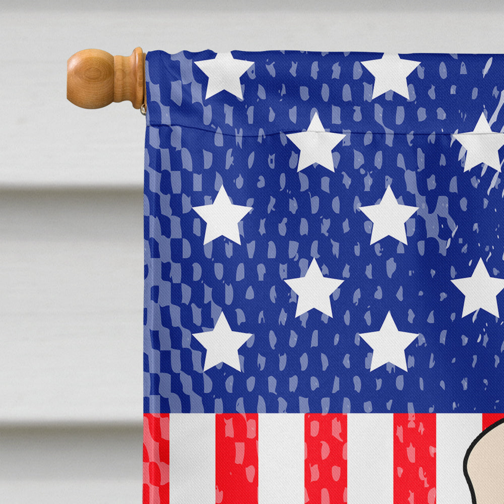 Patriotic USA English Bulldog Fawn White Flag Canvas House Size BB3120CHF  the-store.com.