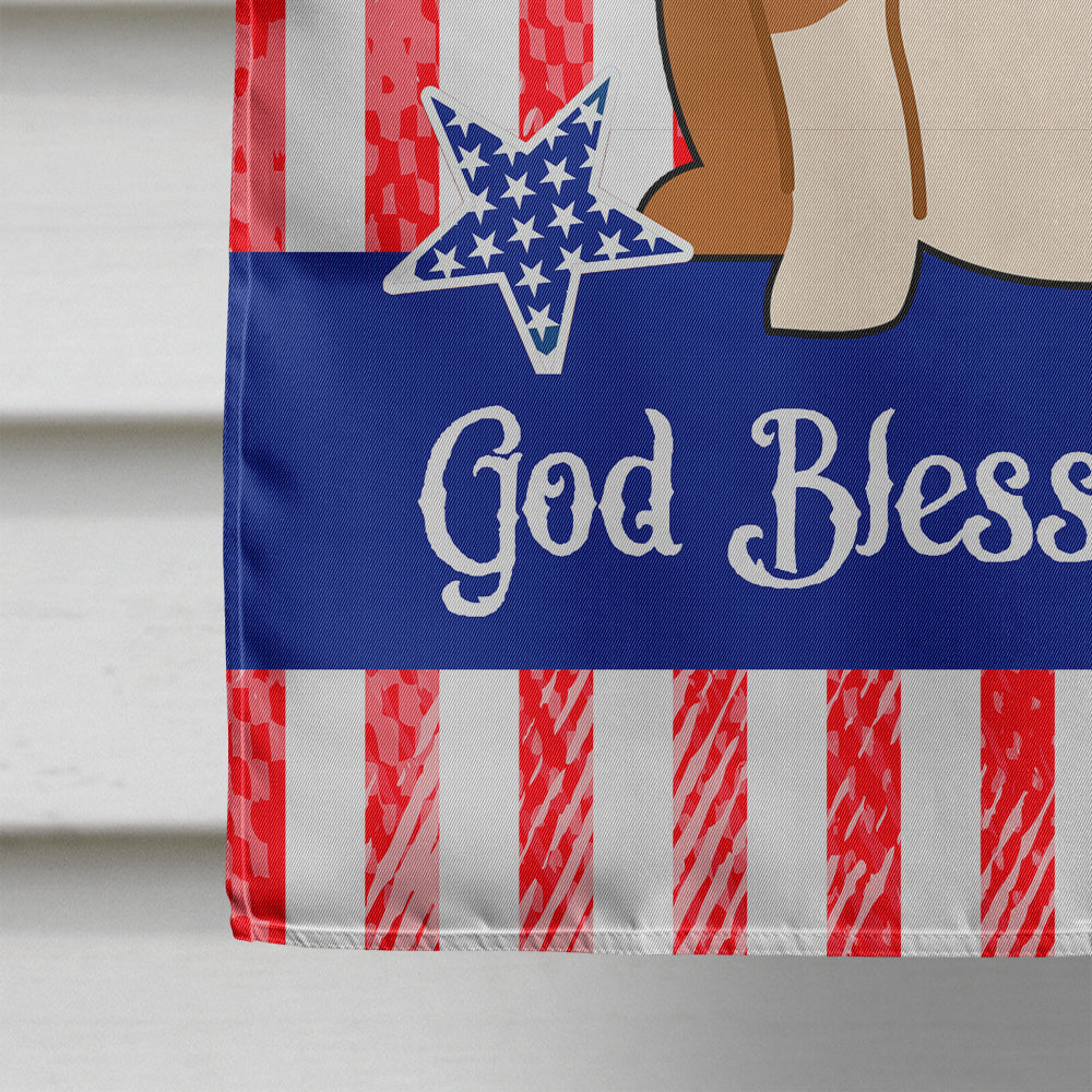 Patriotic USA English Bulldog Fawn White Flag Canvas House Size BB3120CHF  the-store.com.