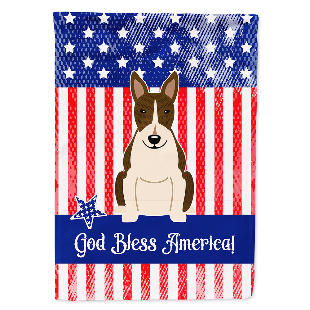 Patriotic USA Bull Terrier Dark Brindle Flag Canvas House Size BB3131CHF  the-store.com.