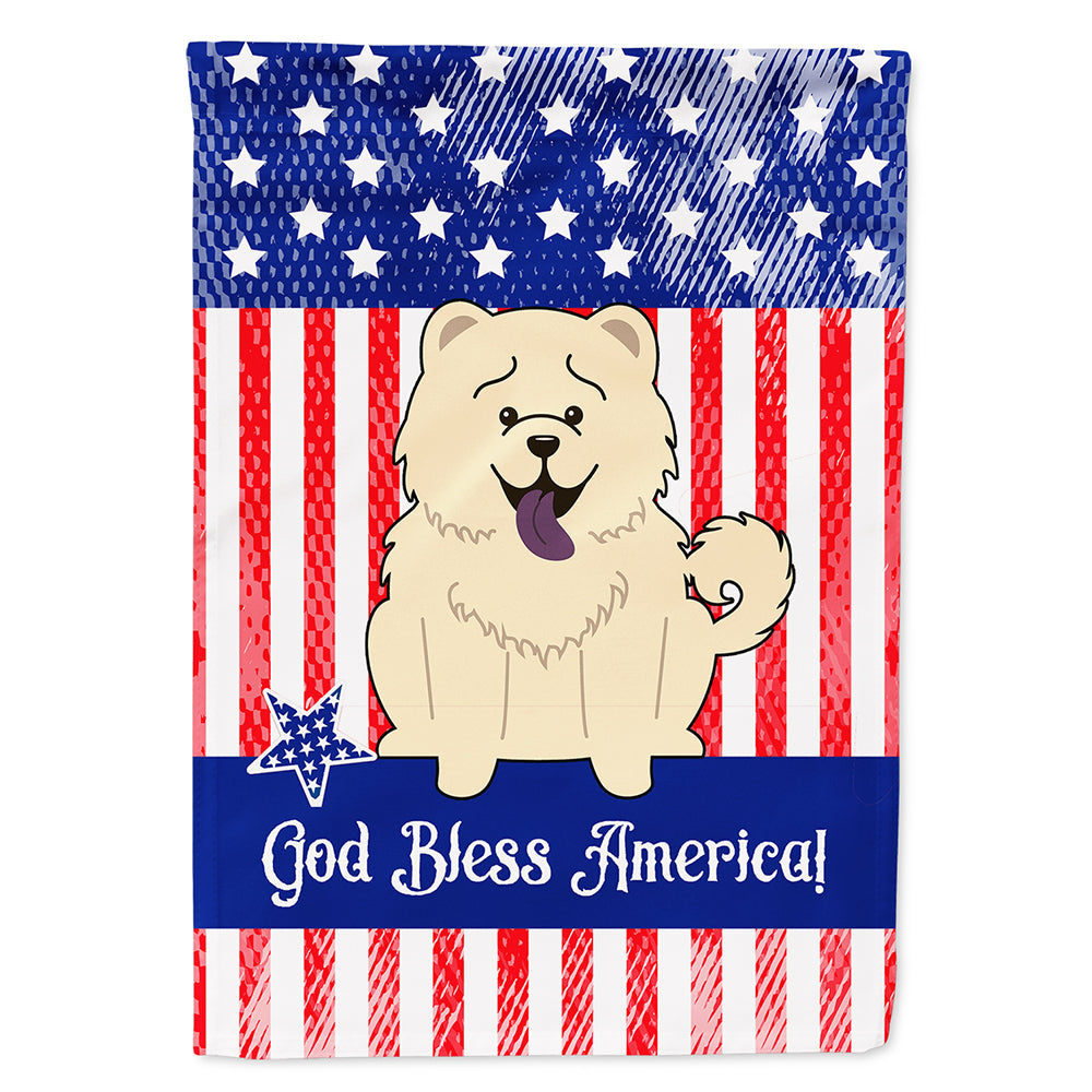 Patriotic USA Chow Chow White Flag Canvas House Size BB3135CHF  the-store.com.