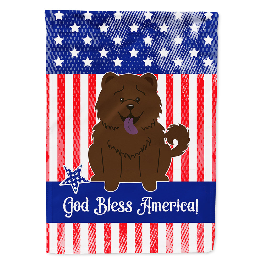 Patriotic USA Chow Chow Chocolate Flag Canvas House Size BB3136CHF  the-store.com.