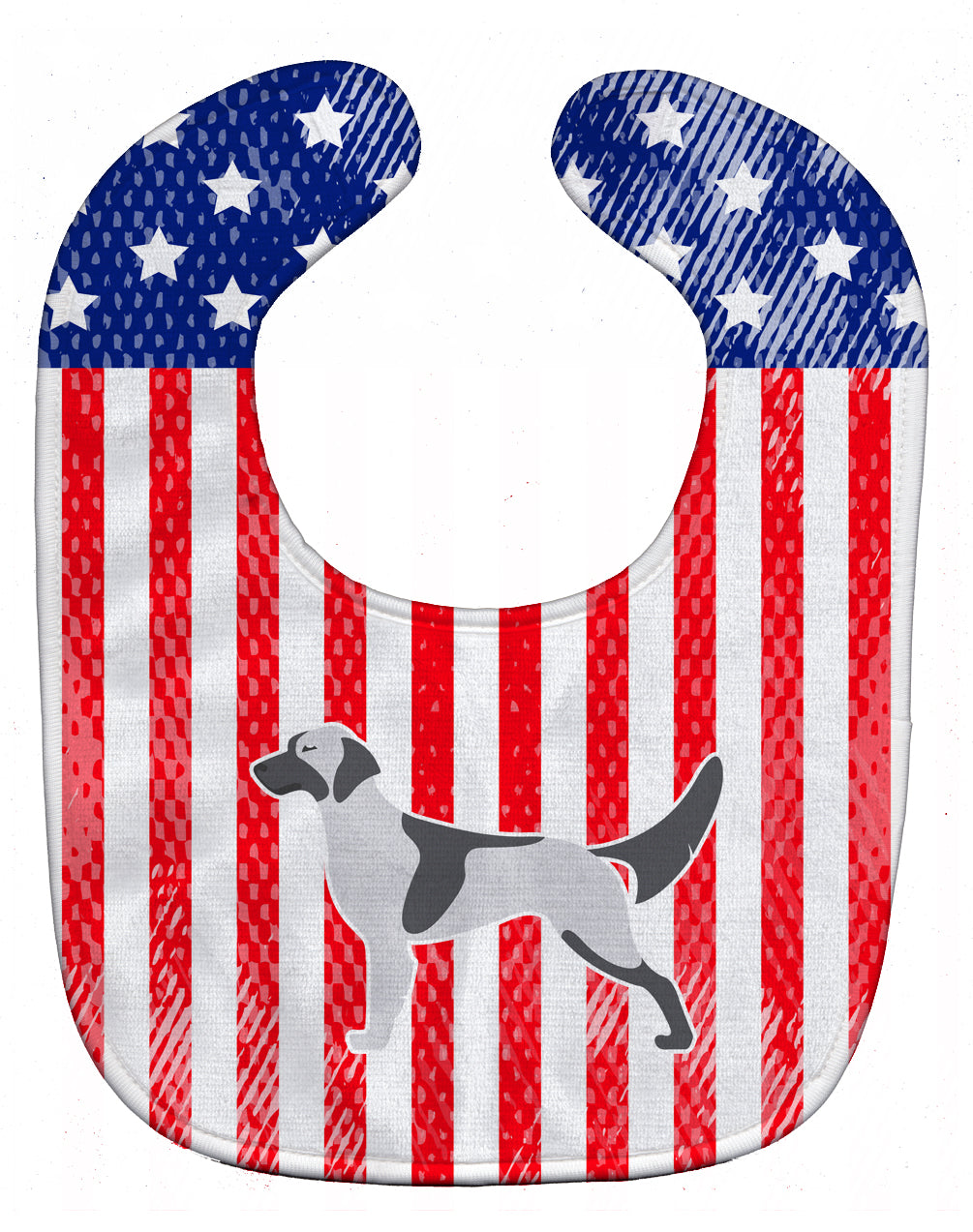 USA Patriotic English Setter Baby Bib BB3281BIB - the-store.com