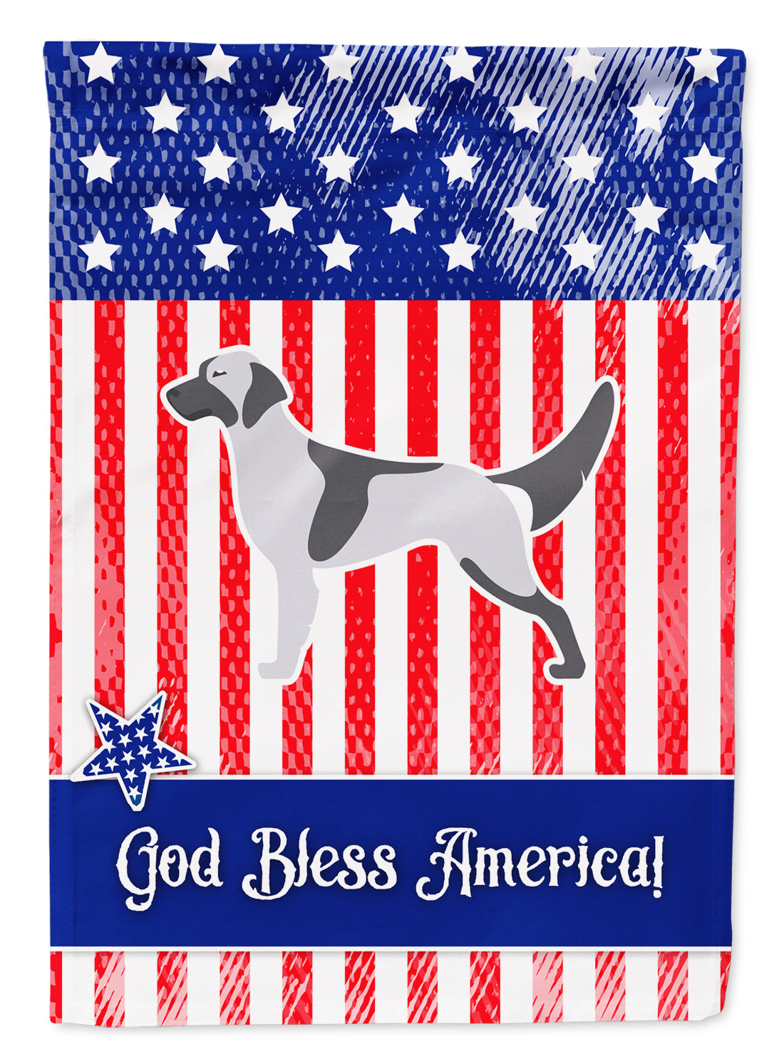 USA Patriotic English Setter Flag Garden Size BB3281GF  the-store.com.