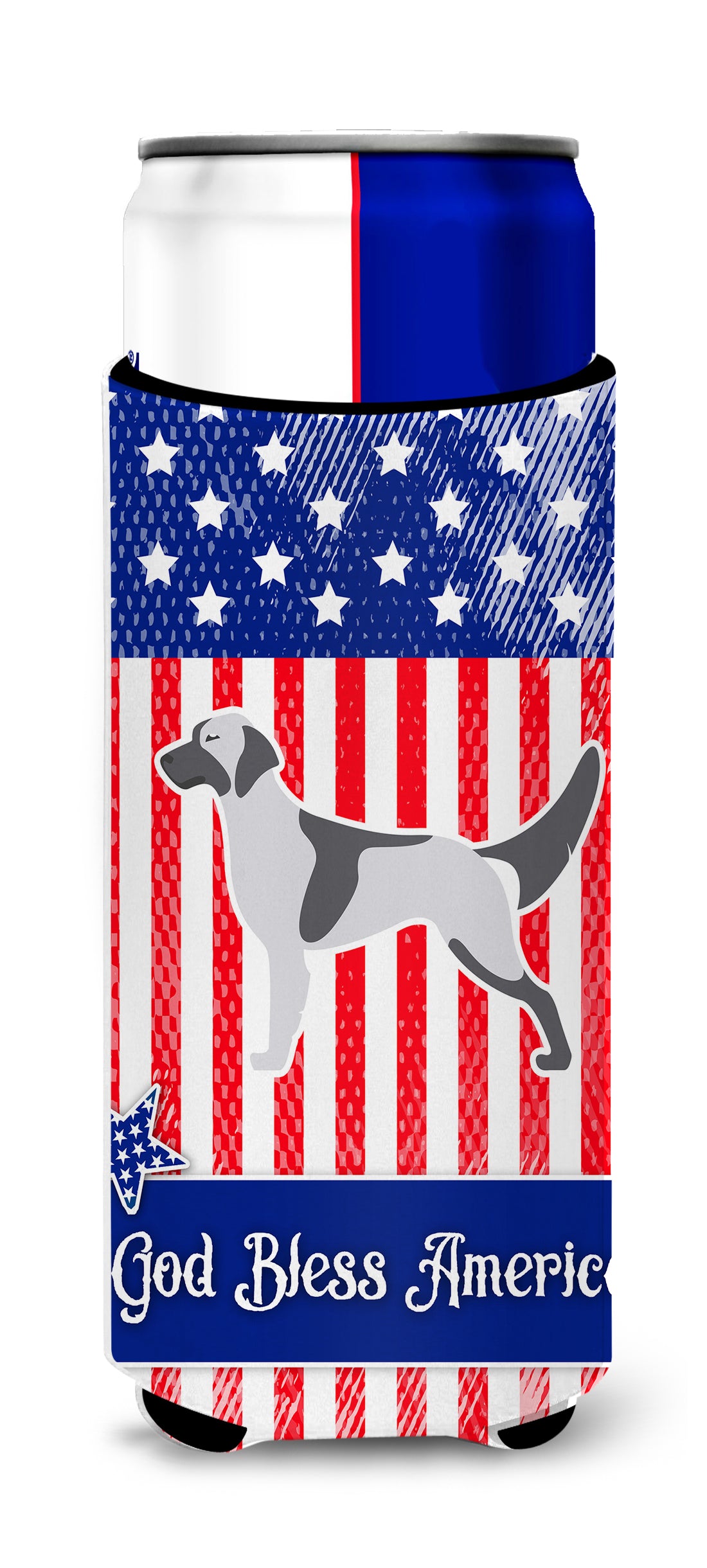 USA Patriotic English Setter  Ultra Hugger for slim cans BB3281MUK  the-store.com.