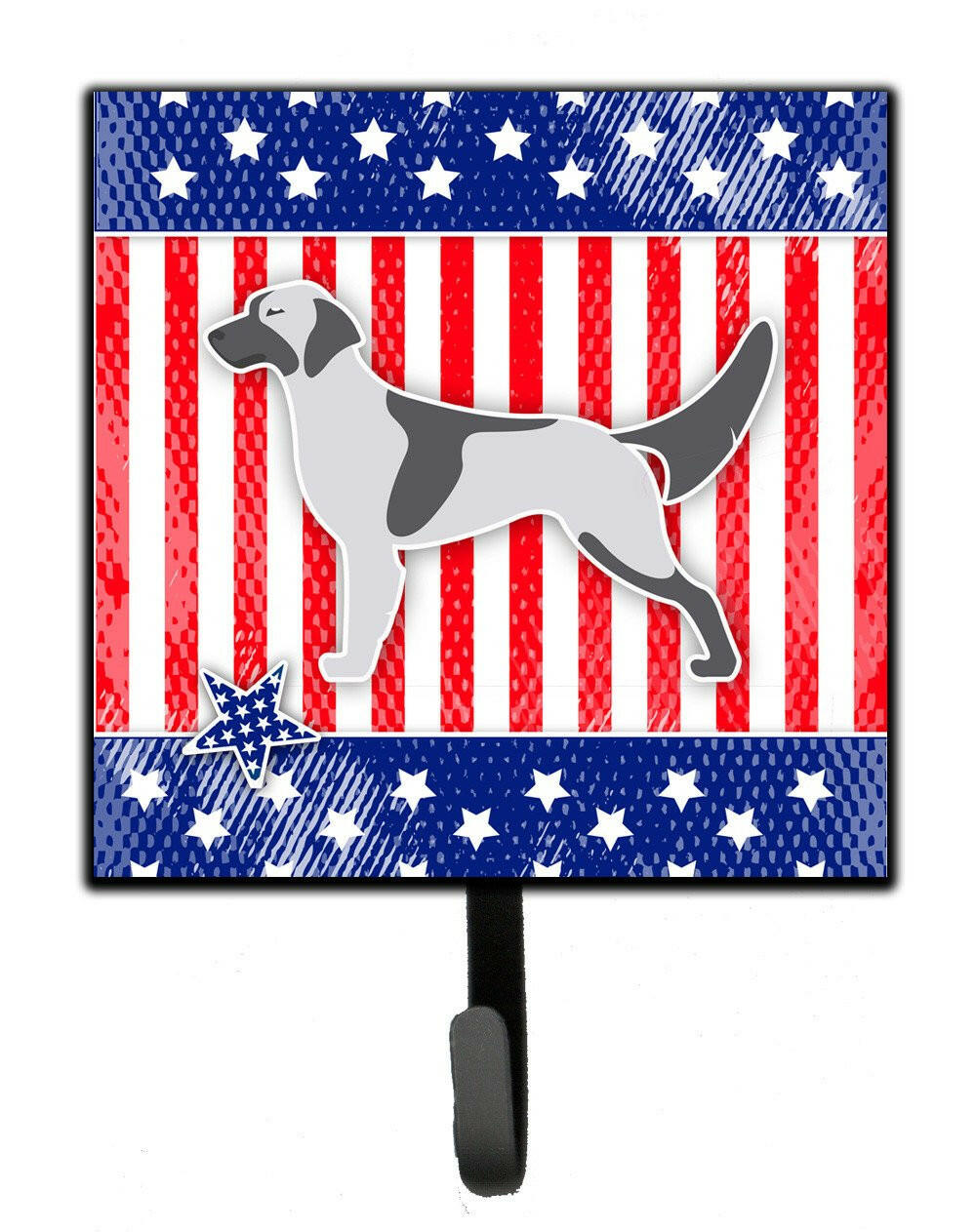 USA Patriotic English Setter Leash or Key Holder BB3281SH4 by Caroline's Treasures