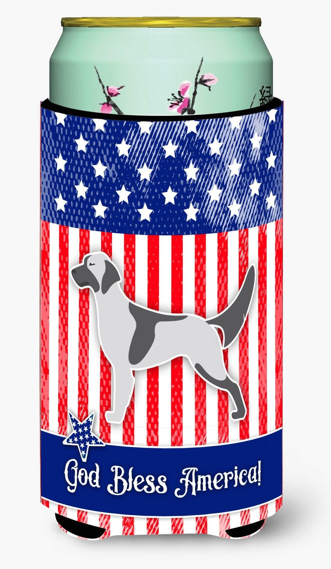 USA Patriotic English Setter Tall Boy Beverage Insulator Hugger BB3281TBC by Caroline&#39;s Treasures