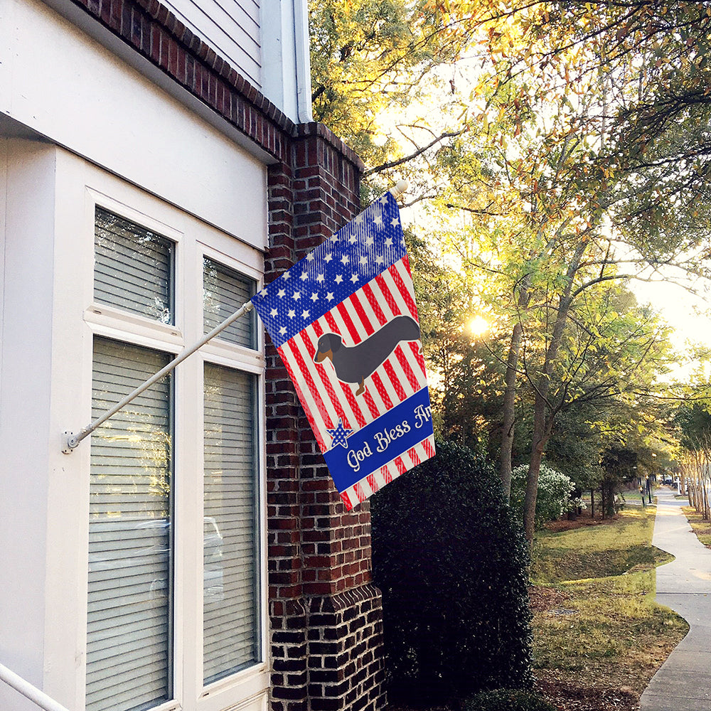 USA Patriotic Dachshund Flag Canvas House Size BB3282CHF  the-store.com.