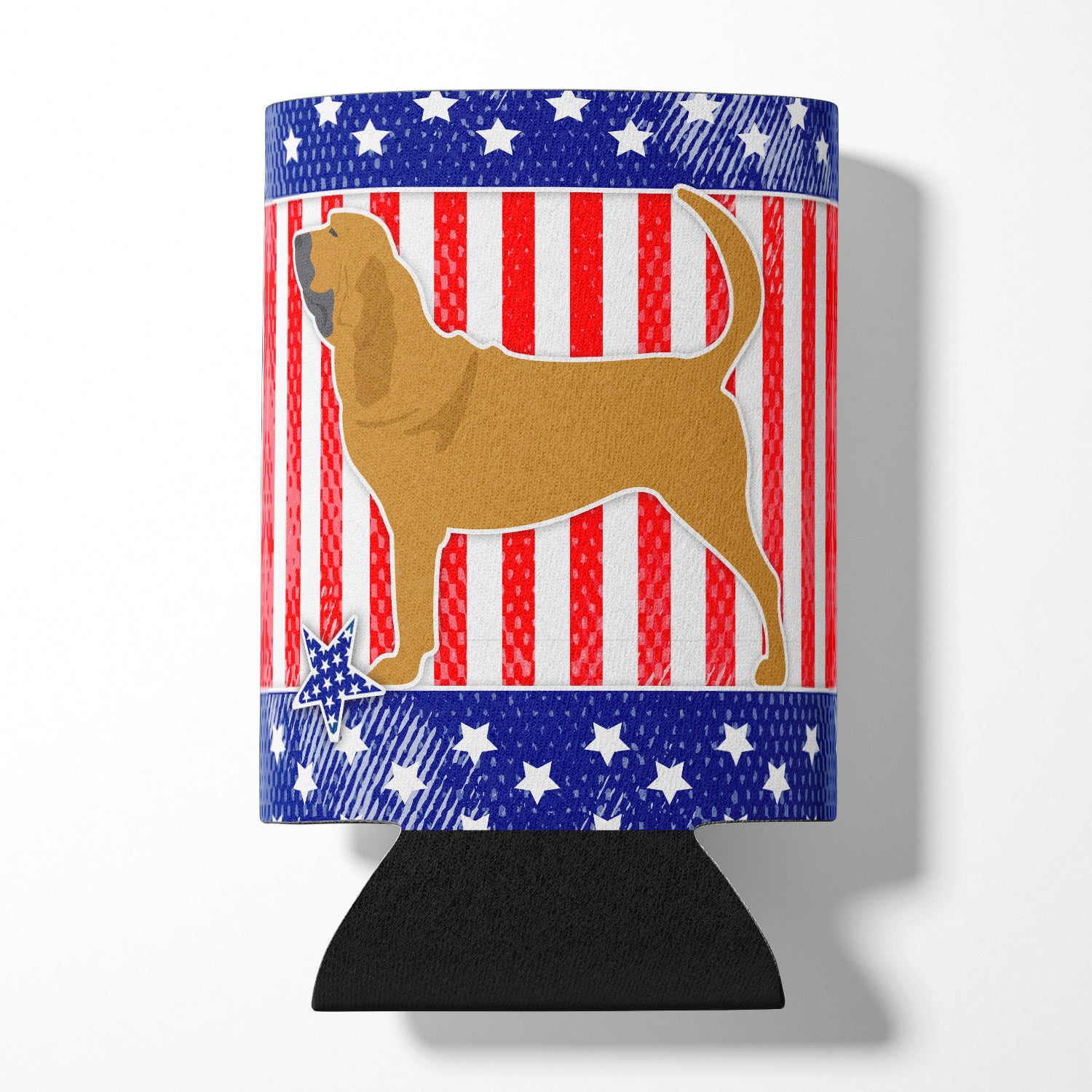 USA Patriotic Bloodhound Can or Bottle Hugger BB3284CC  the-store.com.