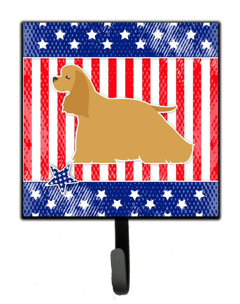 USA Patriotic Cocker Spaniel Leash or Key Holder BB3286SH4 by Caroline&#39;s Treasures