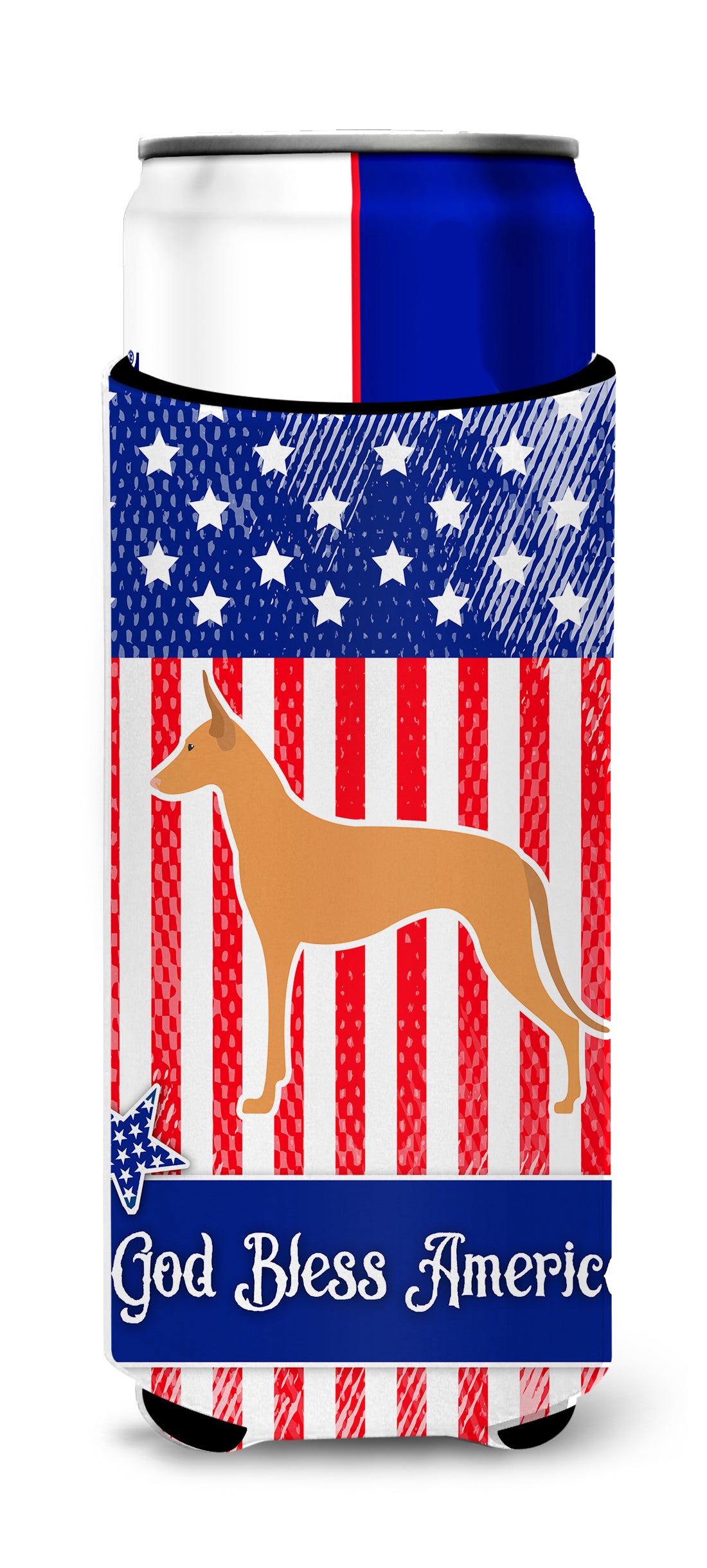 USA Patriotic Pharaoh Hound  Ultra Hugger for slim cans BB3288MUK  the-store.com.