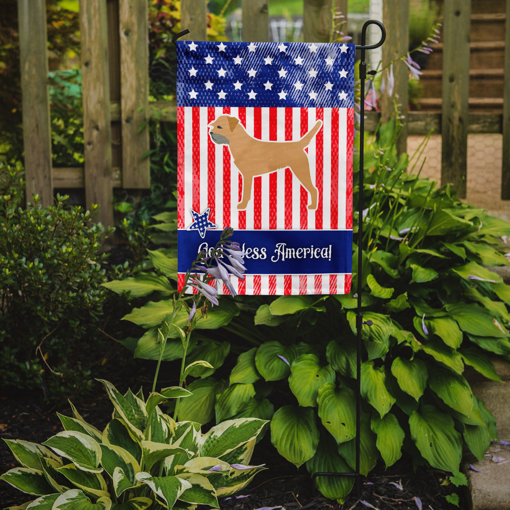 USA Patriotic Border Terrier Flag Garden Size BB3289GF  the-store.com.