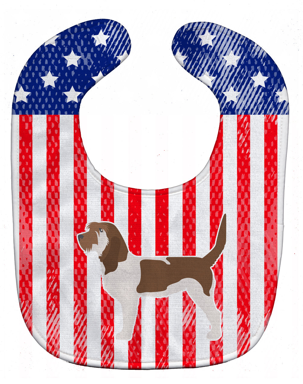 USA Patriotic Grand Basset Griffon Vendeen Baby Bib BB3290BIB - the-store.com