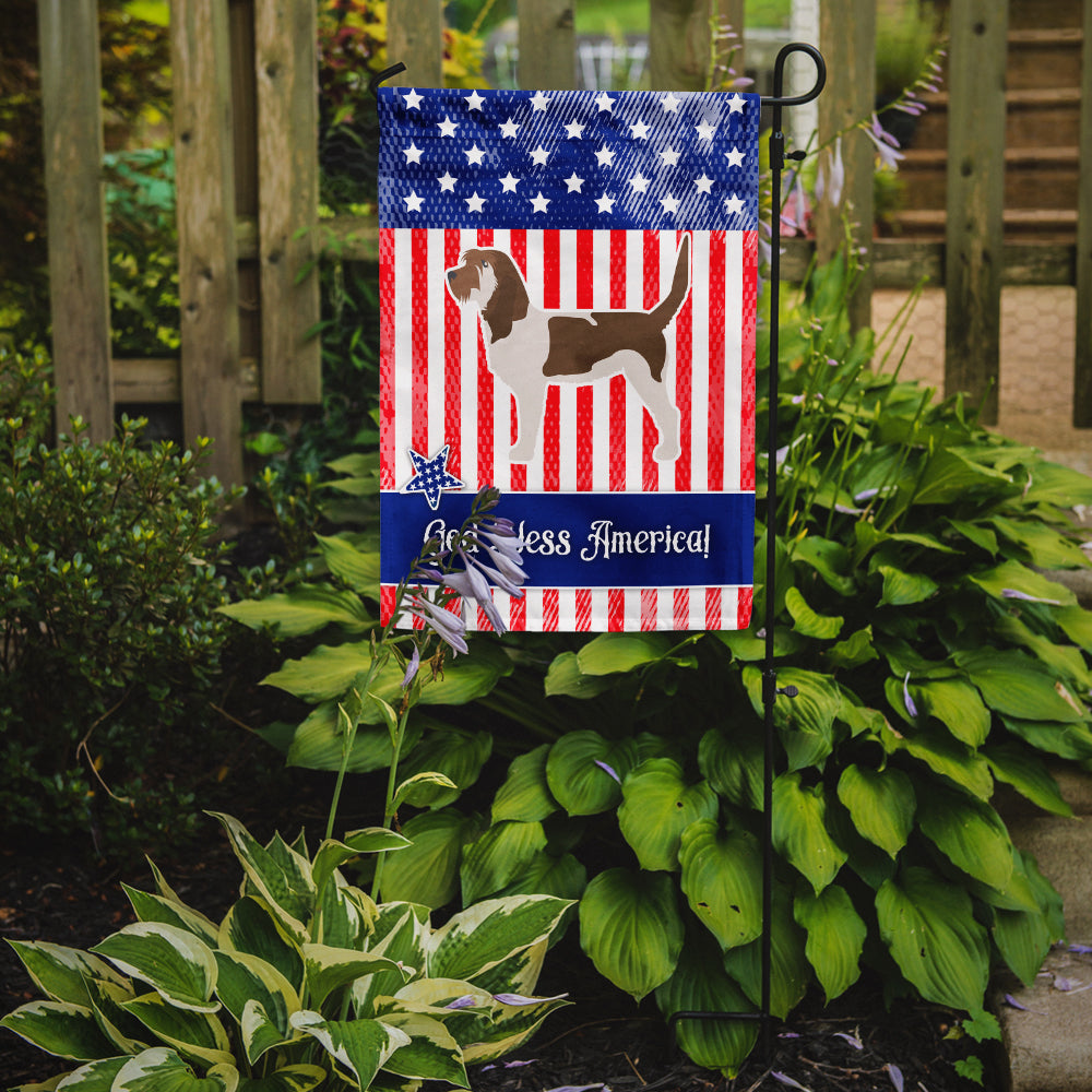 USA Patriotic Grand Basset Griffon Vendeen Flag Garden Size BB3290GF  the-store.com.