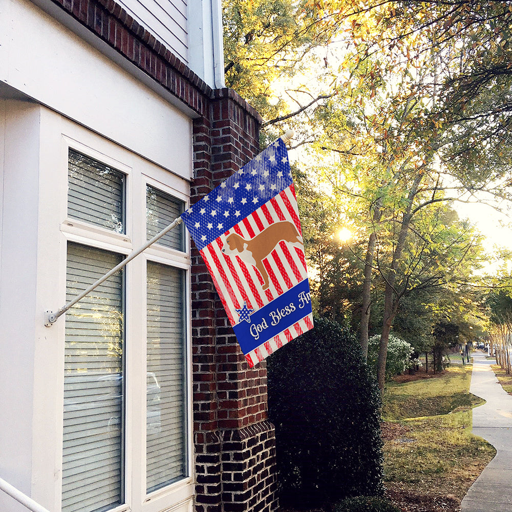 USA Patriotic Spanish Hound Flag Canvas House Size BB3291CHF  the-store.com.