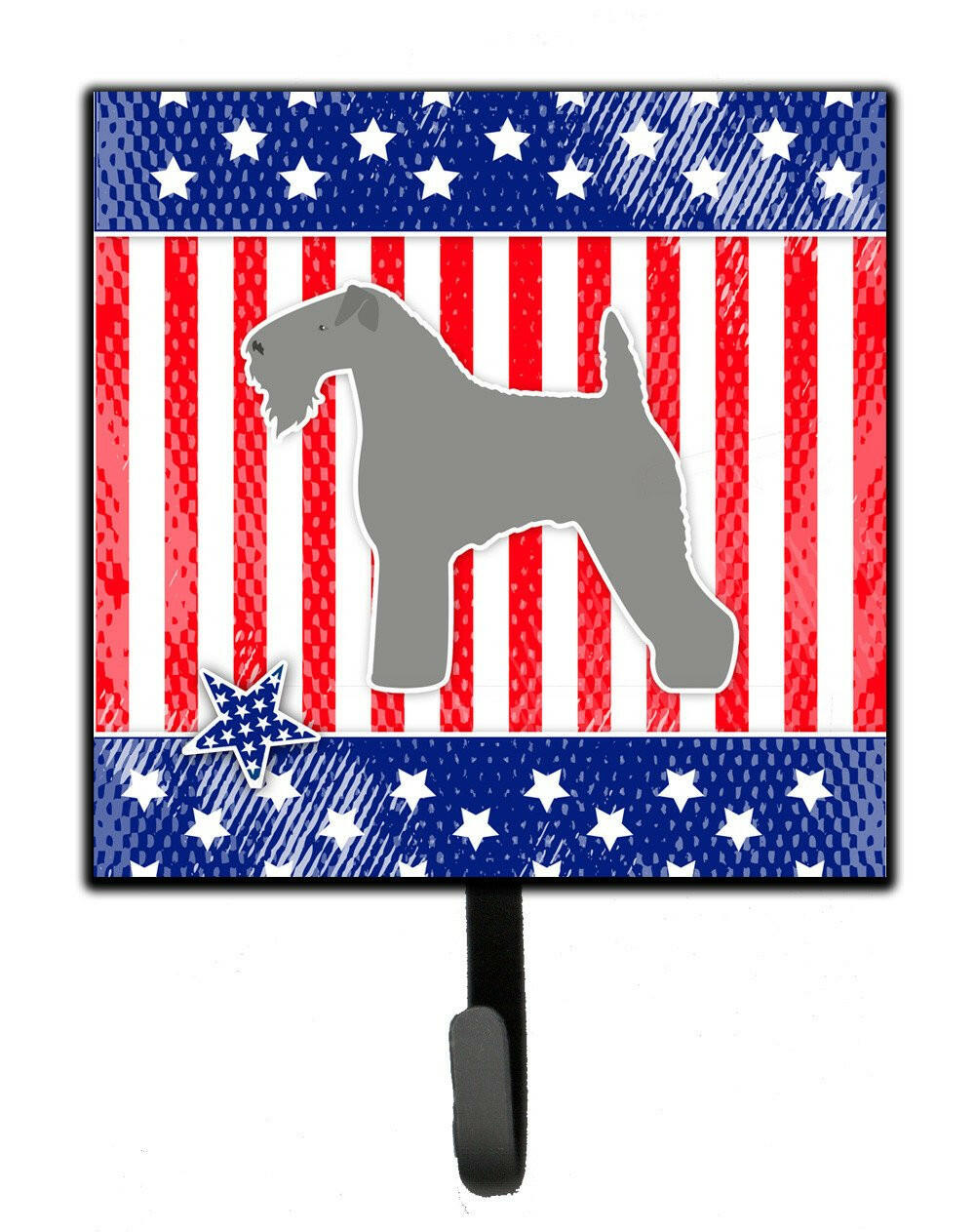 USA Patriotic Kerry Blue Terrier Leash or Key Holder BB3292SH4 by Caroline's Treasures