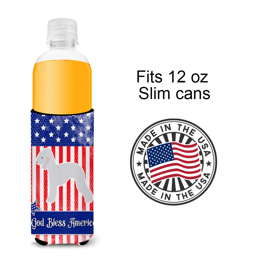 USA Patriotic Bedlington Terrier  Ultra Hugger for slim cans BB3294MUK  the-store.com.