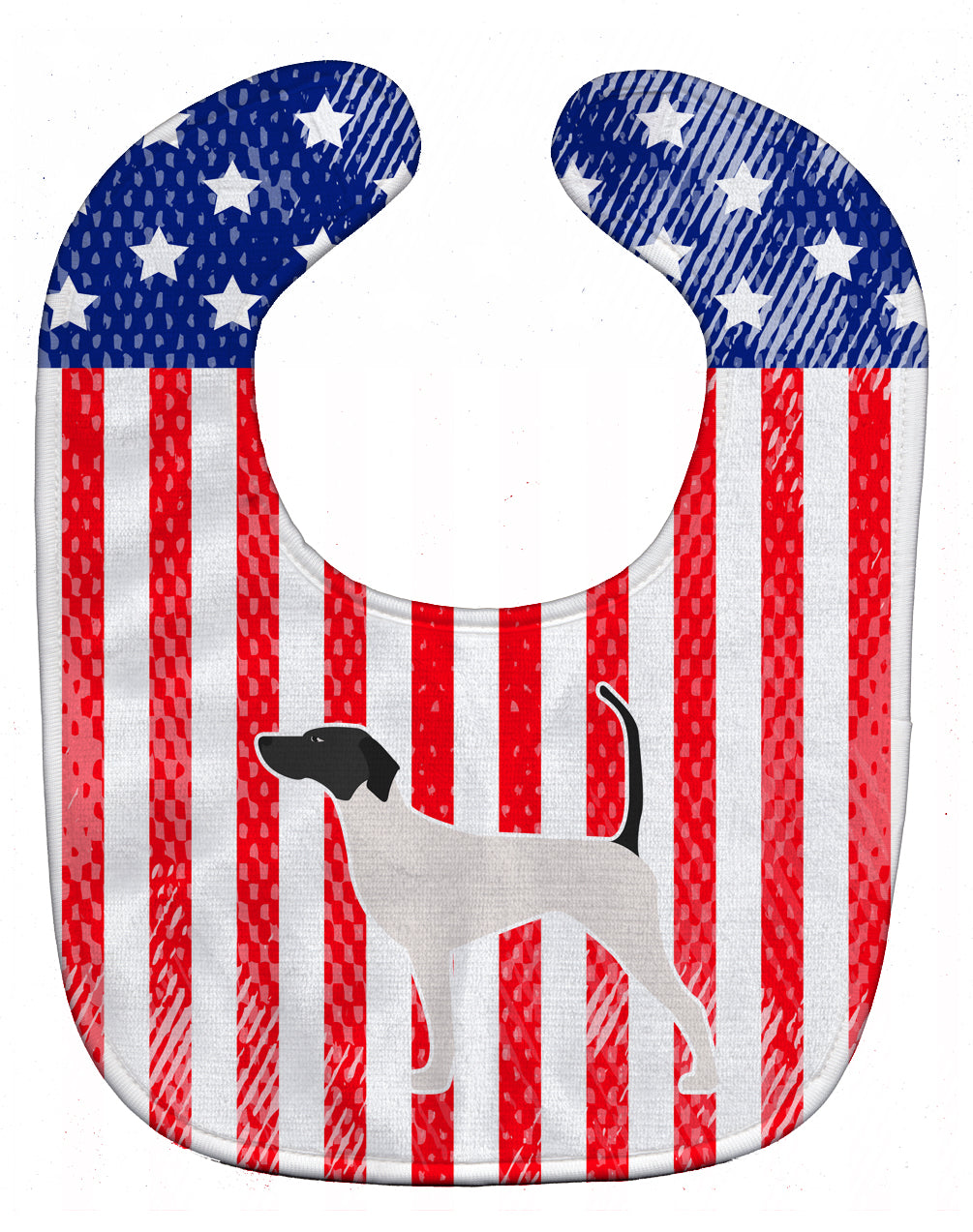 USA Patriotic English Pointer Baby Bib BB3295BIB - the-store.com