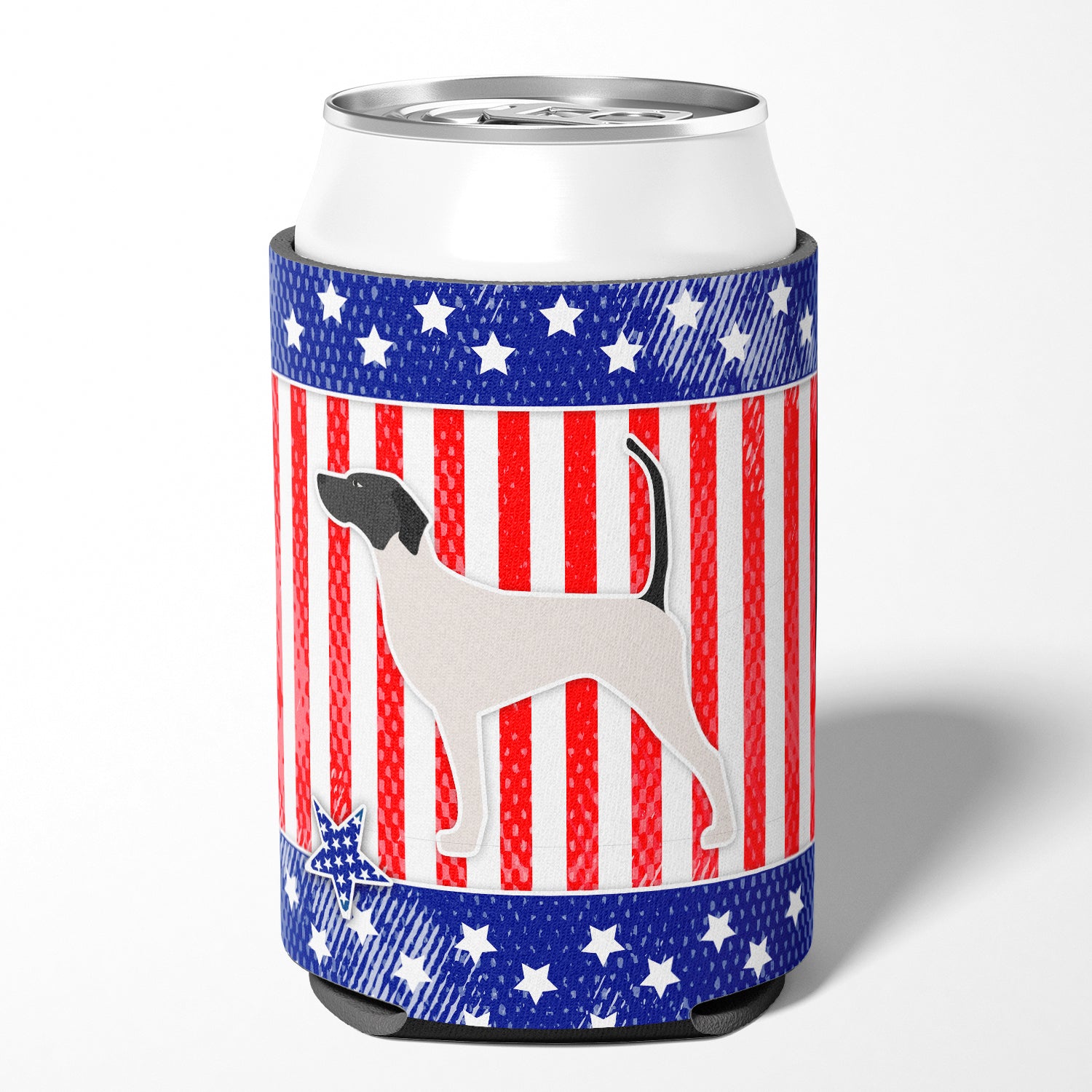 USA Patriotic English Pointer Can or Bottle Hugger BB3295CC  the-store.com.